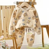 ราคา ชุดนอนแขนยาว ขายาว เสื้อผ้าเด็ก ชุดนอนกันหนาว ผ้าcotton อายุ6เดือน 3ปี (22796651995)