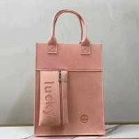 ราคา กระเป๋าผ้าสักหลาดตู้นิรภัยสำหรับนักเรียนที่มีความจุมากและกระเป๋าซิป (24377560748)