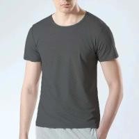 ราคา Muse Harbor เสื้อยืดผู้ชายตาข่ายสีพื้นไซส์ใหญ่เสื้อผู้ชาย (24347972992)