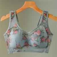 ราคา YIFAFA Plus Size Bra Wireless Bra Summer Thin Traceless Underwear Comfortable Womens Vest style Printed Bra (23816532336)