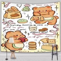 ราคา ผ้าคลุมผนังลายหมีเนยไทย ผ้าแขวนสีสันสดใส ผ้าคลุมหัวเตียงนอน ผ้าตกแต่งผนังหมีเด็ก (24388054282)