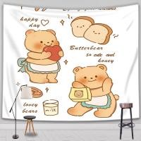 ราคา ผ้าคลุมผนังลายหมีเนยไทย ผ้าแขวนสีสันสดใส ผ้าคลุมหัวเตียงนอน ผ้าตกแต่งผนังหมีเด็ก (24388054281)