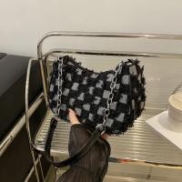 ราคา Belfoyer กระเป๋าสะพายข้างแบบ crossbody ling กระเป๋าสะพายผ้ายีนส์ พู่ Splice กระเป๋าถือ (24434393756)