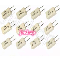 ราคา 10 pcs 5W 0 01 0 1 0 15 0 22 0 25 0 33 0 5 ohm Non inductive Ceramic Cement Resistor 0 1R 0 15R 0 22R 0 25R 0 33R 0 5R new original on sale (19967162657)