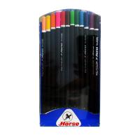 ราคา แถมปลอกสวมดินสอสี ตราม้า ดินสอสีไม้ แท่งยาว 12สี 24สี (23978443369)