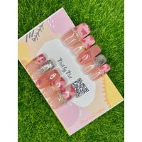 ราคา เล็บปลอมสีเจล งานยาวน้องวัวชมพู (10732541790)