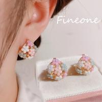 ราคา ต่างหูมุกเพทายตะกร้าดอกไม้หรูหราสำหรับผู้หญิงเครื่องประดับแฟชั่นทันสมัย (24307201540)