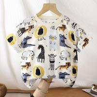 ราคา เสื้อยืดเด็ก เสื้อยืดแขนสั้นเด็กผู้ชายเด็กผู้หญิง1 12 ขวบ คอกลม ลายน่ารัก ผ้านิ่ม ใส่เย็นสาย (24539166005)