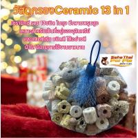 ราคา หินดูดกลิ่นตู้ปลา 13 in 1 หินกรองตู้ปลา Ceramic Ring เซรามิคริงค์ บรรจุ 1 kg หินกรองวัสดุกรอง พร้อมถุงตาข่ายพลาสติก (23640147263)