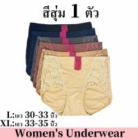 ราคา ESUNA กางเกงในสตรีเอวสูงปิดพุง กางเกงใน กระชับก้นเสริมสร้างเอวหลังคลอดผ้าฝ้ายต้านเชื้อแบคทีเรีย การตกแต่งด้วยลูกไม้ (23650939522)