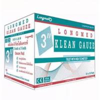 ราคา Longmed Klean Gauze ยกกล่อง ขนาด 2 นิ้ว 3 นิ้ว 4 นิ้วผ้าก๊อซ ใยสังเคราะห์ ผ้าก็อซปิดแผล ผ้าปิดแผล พร้อมส่ง (14404779442)