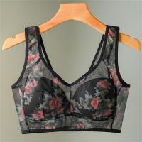 ราคา YIFAFA Plus Size Bra Wireless Bra Summer Thin Traceless Underwear Comfortable Womens Vest style Printed Bra (23816532329)