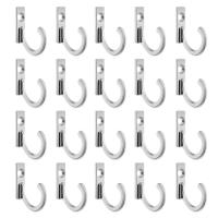 ราคา 20ชิ้นติดผนังตะขอเดี่ยวตะขอเสื้อคลุมตะขอเสื้อและ20ชิ้นสกรูสำหรับแขวนกุญแจตะขอ (15791853540)