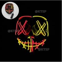 ราคา หน้ากาก LED พร้อมส่ง หน้ากากมีไฟ มี3จังหวะ หน้ากากปาร์ตี้ ตกแต่ง ฮาโลวีน หน้าไฟ หน้ากาก ตกแต่งฮาโลวีน (22625975629)