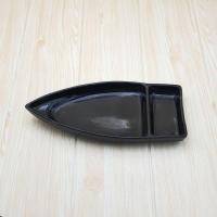 ราคา จานทรงเรือ จานเซรามิค มีช่องใส่น้ำจิ้ม ขนาด 4 8 x 10 25 นิ้ว มีให้เลือก 2 สี ดำ และ ลายคราม (16510194578)