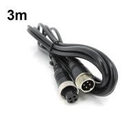 ราคา 1 3 5 10 20M 4 Pin GX12 12mm core male to female Aviation Extension Video connector power Cable for car Truck Bus Monitor Camera (23859020366)