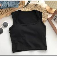 ราคา YIFAFA เสื้อ ครอป บราครอป เอวลอย ฟองน้ำในตัว Tank Women (23264448453)