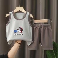 ราคา Local Stock DXSS 2PCS Children Sets Casual Baby Cotton Sleeveless T Shirts Shorts Tank Top Baby Boy Clothing Set Infant Baby Boy Clothes Suits (23911921915)