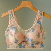 ราคา YIFAFA Plus Size Bra Wireless Bra Summer Thin Traceless Underwear Comfortable Womens Vest style Printed Bra (23816532333)