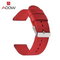 ราคา สายรัดไนลอนทนทาน18มม 20มม 22มม 24มม สำหรับ Samsung Galaxy Watch Active 2 40มม 44มม 42มม 46มม Gear S2 S3 Amazfit สร้อยข้อมือ (10598007066)