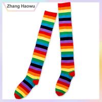 ราคา Zhang Haowu ถุงเท้ายาวถึงเข่าถุงเท้ายาวถึงเข่าถุงเท้าลายทางสีรุ้งสำหรับงานปาร์ตี้คอสเพลย์เทศกาลคริสต์มาส (23374261464)