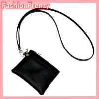 ราคา FashionFrenzyY กระเป๋าใส่เหรียญสำหรับผู้หญิงกระเป๋าหนัง PU นุ่มห้อยคอแบบซิปสองชั้นกระเป๋าใส่เงินสดขนาดเล็กกระเป๋าใส่เหรียญ (24291247855)