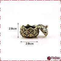 ราคา FinDee กระถางธูปจิ๋ว สไตล์จีนโบราณ งานโลหะ ของตกแต่ง ใช้จุดวางกำญาณ incense burner (24438394771)