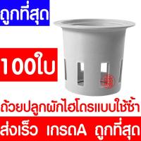 ราคา ค่าส่งถูก ถ้วยปลูกผัก 100ใบ ถ้วยปลูกผักไฮโดรโปนิกส์ ถ้วยปลูกผักไฮโดร ถ้วยปลูกขาว สีขาว แบบใช้ซ้ำ ไฮโดรโปนิกส์ ไฮโดร hydroponic hydro (12566860900)