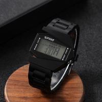 ราคา นาฬิกาไฟ Led ส่องสว่างต่อสู้ทรงสี่เหลี่ยมสำหรับเด็ก Jam Tangan Elektronik นาฬิกานำสมัยชุดกีฬาแฟชั่นบุรุษชายและนักเรียนผู้หญิง (24554643617)