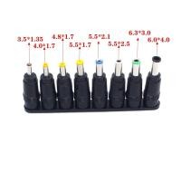 ราคา 8ชิ้น ชุดหัวต่ออะแดปเตอร์ชาร์จแล็ปท็อปแบบเปลี่ยนได้สำหรับโน้ตบุ๊คปลั๊กไฟอเนกประสงค์สำหรับคอมพิวเตอร์ (22133015600)