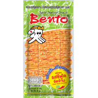 ราคา 12 แถม 1 เบนโตะ Bento ปลาหมึกบด หมึกบด รสเผ็ด หมึกแผ่น เบ็นโตะ ยกแผง (22945860402)