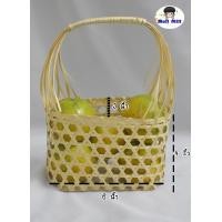 ราคา ชะลอมกระเป๋า ขนาด กว้าง 3 นิ้ว ยาว 6 นิ้ว สูง 4 นิ้ว ชะลอมไม้ไผ่ กล่องไม้ไผ่สาน ตะกร้าสานไม้ไผ่ ตะกร้าชะลอมไม้ไผ่ (17078333068)