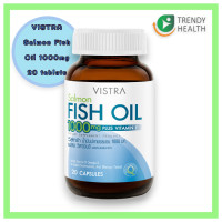 ราคา Vistra Salmon Fish Oil 1000mg 20 แคปซูล 1ขวด (22874343781)