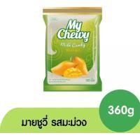 ราคา มายชูวี่ ลูกอมนมเคี้ยวหนึบ รสทุเรียน มะม่วง มะพร้าว เผือก ข้าวโพด ยาคู่ ชานม กล้วย แตงโม ช็อกโกแลต รสสตอเบอรี่ รสลิ้นจี่ ขนาด 360 กรัม My Chewy มี12 รสชาติ (24223133311)