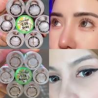 ราคา คอนแทคเลนส์ ลายเกล็ดหิมะ เกล็ดน้ำแข็ง รุ่น Chimmer Icy X สีเทา ตาล Gray Brown ค่าสายตา 0 00 10 00 (20583792131)