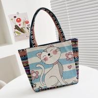 ราคา QNQN Fashion tote bag high end ethnic style womens handbag large capacity womens armpit bag portable outdoor commuting handbag embroidered canvas handbag (23377032393)