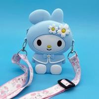 ราคา Cartoon Little Flower Rabbit Childrens Shoulder Bag Diagonal Cross Bag Storage Earphone Bag Cartoon Cute Student Bag (23999986018)
