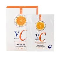 ราคา แผ่นมาร์คหน้า มากส์หน้า 25ml 10ซอง มาร์คหน้าสูตรเกาหลี วิตามินซี ส้มเ มาส์กหน้าใส บำรุงผิวให้ฉ่ำใสชุ่มชื้น กระชับ หน้า ขาว เนียนใส VC MASK 1345 (18969277982)