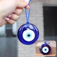 ราคา SANGYI evil eye ของแท้ พวงกุญแจตุรกี evil eye พวง กุญแจ evil eye decor 1PC Charm Kabbalah Glass Evil Eye Blue Home Office Auto Accessories Amulet Auto Decor Interior Decor Car Pendant (4094010343)