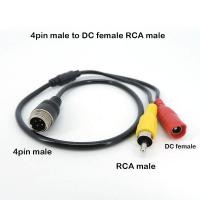 ราคา KYLE Wild Shop 1pcs Aviation Head M12 4Pin male female to BNC DC RCA MALE FEMALE Extension Connector Cable Adapter for CCTV Camera Security (20347212764)