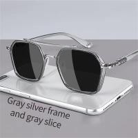 ราคา Polarized Square Metal Sunglasses Women Men Trending Products Polaroid Car Driving Glasses (22537415995)