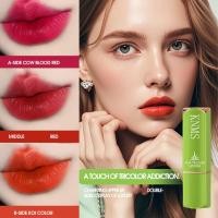 ราคา KNMS ลิปสติกว่านหางจระเข้เปลี่ยนสีได้ไตรรงค์ลิปสติกเจลลี่ความชุ่มชื้นยาวนานยาวสำหรับลิปสำหรับแต่งหน้า (24516791835)