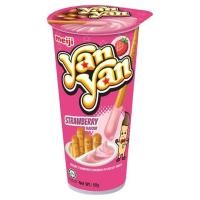 ราคา พร้อมส่งขนมอร่อย ราคาถูก Meiji Yan Yan Chocolate Strawberry เมจิ ยัน ยัน บิสกิตแท่งจุ่ม เลือกรสชาติได้ (24222705460)
