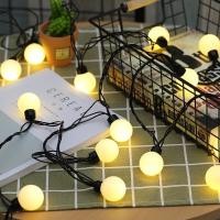 ราคา ไฟตกแต่งลูกบอลเชอรี่เล็ก 220V 5 เมตร 40 LED กันน้ำ เชื่อมต่อได้ ตกแต่งภายในและภายนอกอาคารปีใหม่ (1195652547)