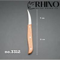 ราคา Rhino brand มีดแกะสลัก ด้ามไม้ 2 นิ้ว No 2312 3 นิ้ว No 3312 มีดปอกผลไม้ไรโน่ มีดคว้านด้ามไม้ (24634643353)