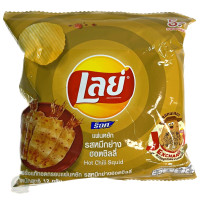 ราคา เลย์ มันฝรั่งทอดกรอบ รสหมึกย่างฮ็อตชิลลี่ ขนาด 12 กรัม บรรจุ 12 ซอง (17296944580)
