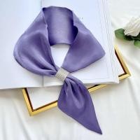 ราคา MISCAR ผ้าซาตินซาติน ผ้าพันคอ สีทึบทึบ เพชรประดับเพชร ผ้าพันคอไขว้กัน แฟชั่นสำหรับผู้หญิง นุ่มนุ่มๆ ปกเสื้อปลอม (21460854842)
