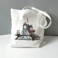 ราคา กระเป๋าผ้าใบ Canvas Bag ความจุขนาดใหญ่ กระเป๋าถือสะพายไหล่ข้างเดียว ซิปปิด ดีไซน์การ์ตูนญี่ปุ่นและญี่ปุ่น กระเป๋าผ้าใบสำหรับเยาวชน (23232102206)