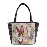 ราคา QNQN Fashion tote bag high end ethnic style womens handbag large capacity womens armpit bag portable outdoor commuting handbag embroidered canvas handbag (23377032380)