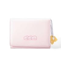 ราคา Candy colored ladies wallet short large capacity bag cute cheese and flower pendant decoration (24110816016)